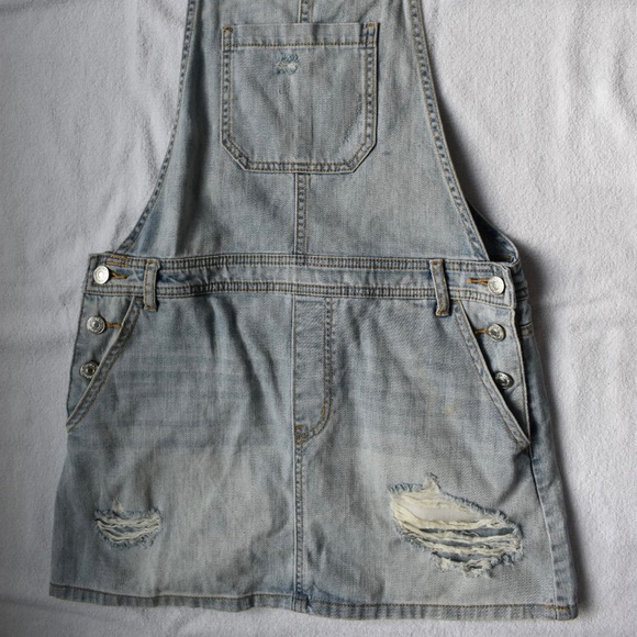 Forever 21 Denim skirt overalls - Picture 1 of 6
